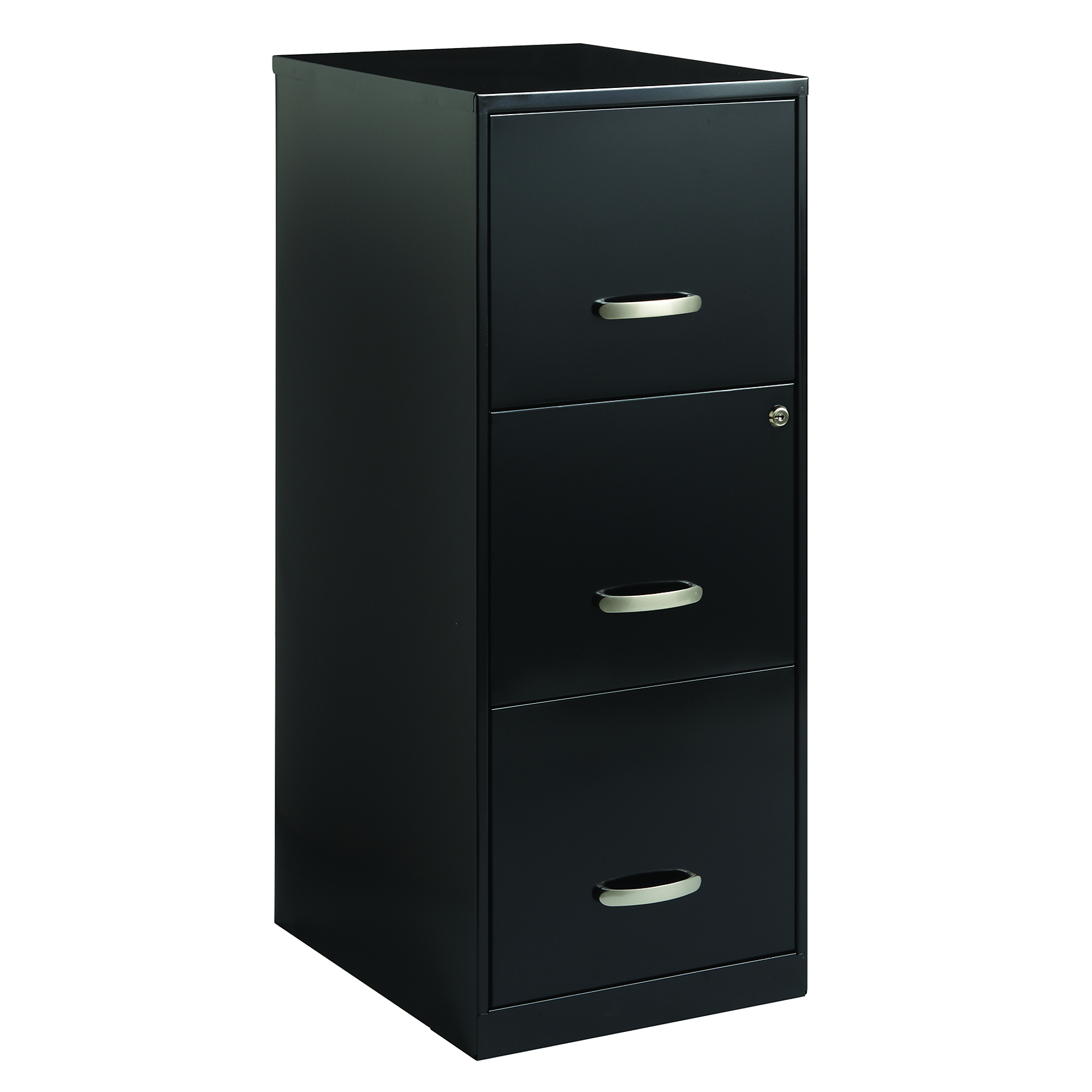 Hirsh Industries, 3 Drawer Smart Letter Width File Cabinet, Width 14.25 in, Depth 18 in, Height 35.5 in, Model# 18573